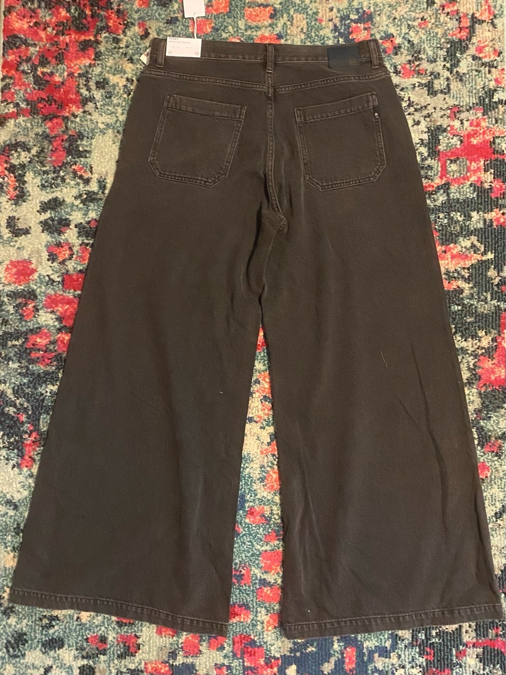 Anthropologie Black AG Posey Extra Wide Leg Jeans Size 32 NEW With Tags - Picture 5 of 11